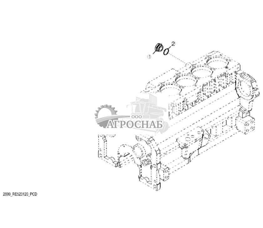 2699 Заглушка нагревателя охлаждающей жидкости 